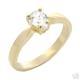 18K GOLD EP 1.4CT DIAMOND SIMULATED SOLITAIRE RING