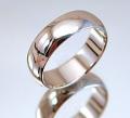 18K WHITE GOLD EP unisex WEDDING BAND RING