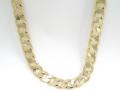 14k gold ep cuban mens necklace 12mm wide 84 grams