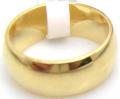 18K GOLD EP UNISEX WEDDING BAND  RING 9mm