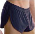 MENS BLUE running shorts footy sexy jog run skimpy silky Gym shorts