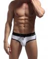 Mens BLACK WHITE style mens swim wear briefs Swimsuit racing speed swimming