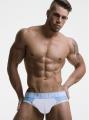 PUMP Briefs Mens Sexy Gym baby blue white underwear mens Brief mens