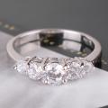 18K W GOLD EP 1.5CT ANNIVERSARY DIAMOND SIMULATED RING