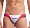 Mens red blue white  style mens swim wear briefs Swimsuit racing swimming speed