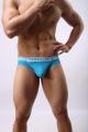 Brief BLUE mesh mens see through mesh jock underwear briefs sexy