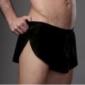 MENS BLACK running shorts footy sexy jog run skimpy silky Gym shorts