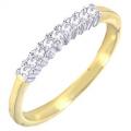 14K GOLD EP 0.6CT DIAMOND SIMULATED RING