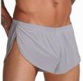 MENS GREY running shorts footy sexy jog run skimpy silky Gym shorts