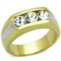 14K GOLD EP 2.0CT MENS DIAMOND SIMULATED DRESS RING